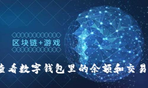 如何查看数字钱包里的余额和交易记录？